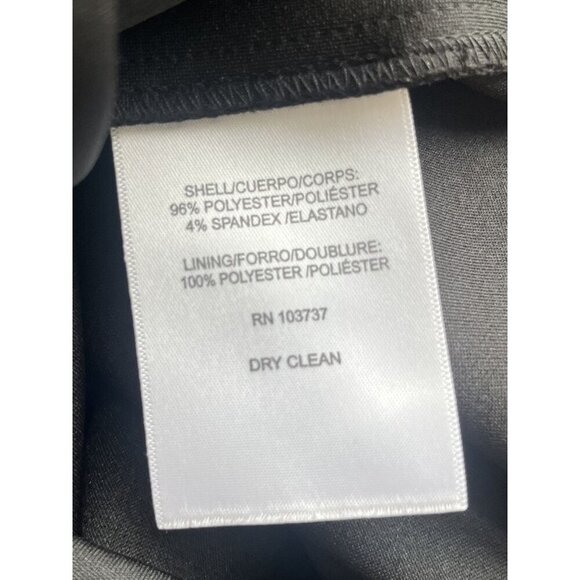 Donna Morgan Black Sheath Dress With Ruffle Sleeves US 4 - Picture 6 of 6